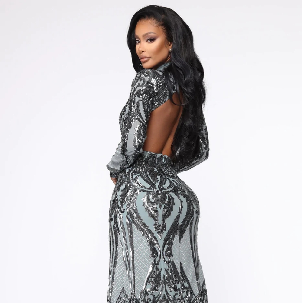 Showing It Off Maxi Gown